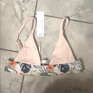 NWT By Cassandre Tropical Avenue Bikini Top